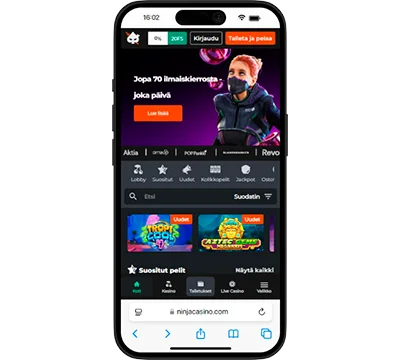 Ninja Casino i mobilen – Spela var som helst